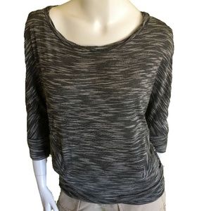 NWT! Velvet Graham Spencer Variegated Gray Sweater